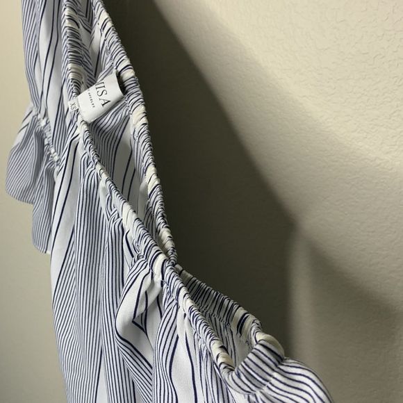 Misa Los Ángeles Brigit Off-the-shoulder Striped Top Size XS - Picture 11 of 12